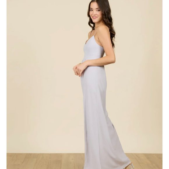 PARK & FIFTH Valdes Dress in Dove Grey - Picture 3 of 9